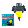 Колодка каучуковая на 3 розетки с защитными крышками, 16A/250V, IP 44,"MAXIMUM" MX 15166